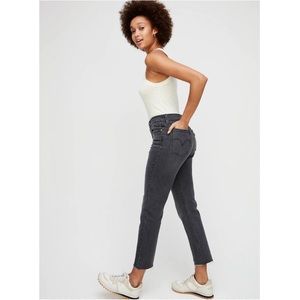 Levi's Wedgie Straight Black Wash Jean Size 24